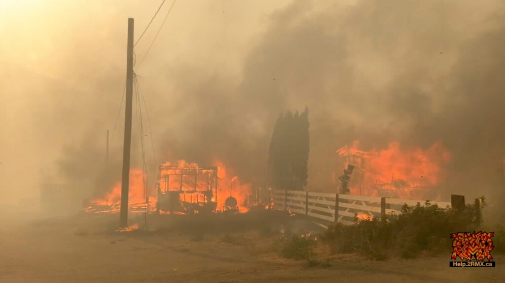 Wildfire in Lytton, British Columbia